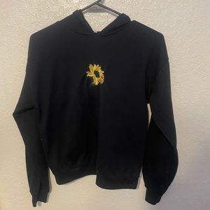 Simple aesthetic hoodie sunflower